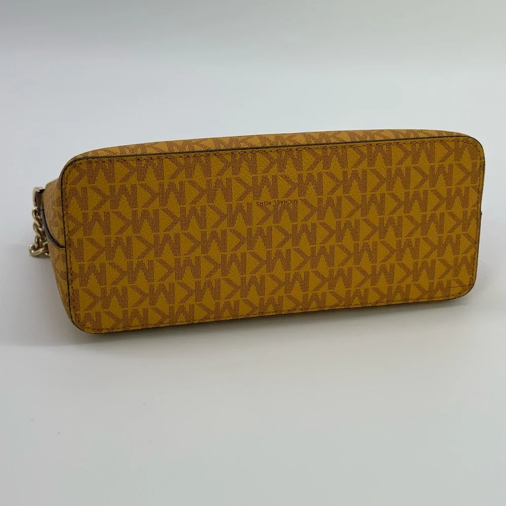 Michael Kors Gold Monogram Crossbody Bag
